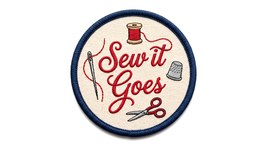 Sew It Goes embroidered patch